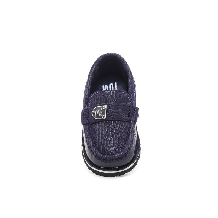 Boys Navy Casual Moccasins KD0521