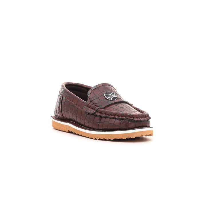 Boys Brown Casual Moccasins KD0525