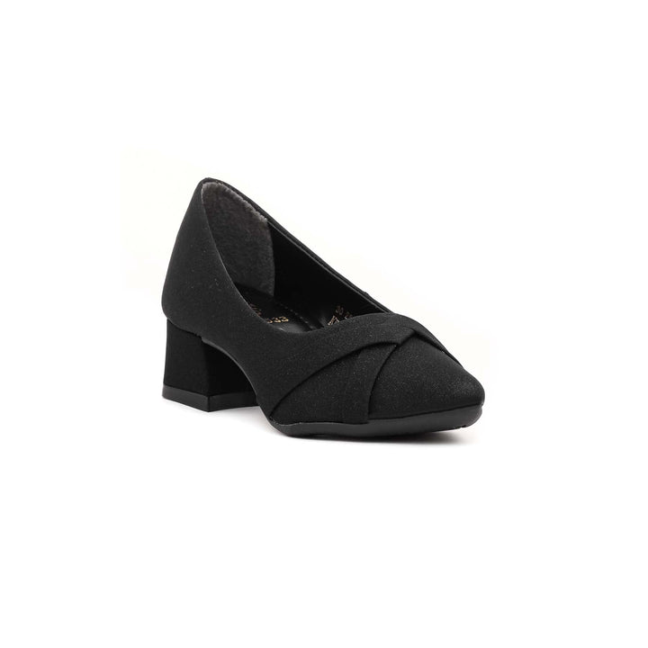 Girls Black Fancy Pumps KD0533