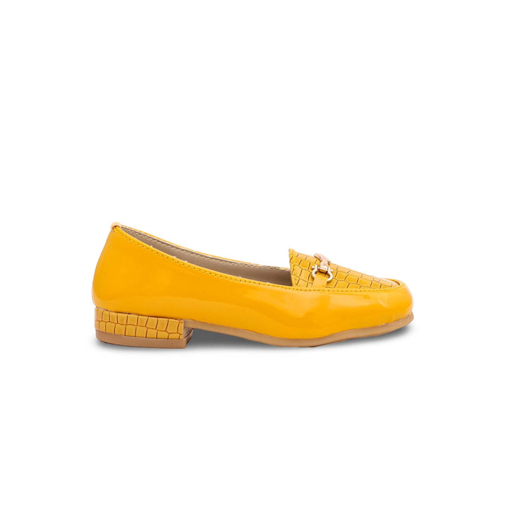 Girls Mustard Formal Moccasin KD0564