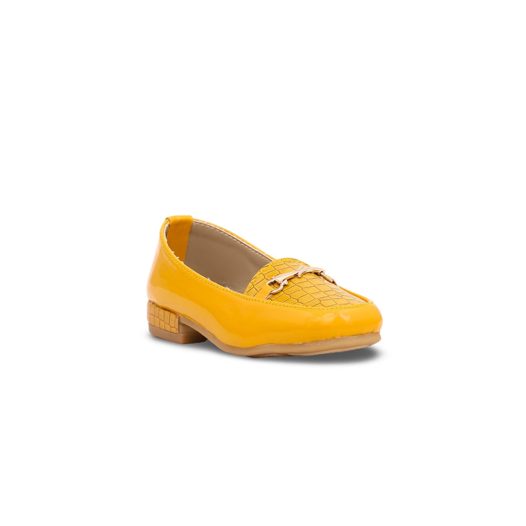 Girls Mustard Formal Moccasin KD0564