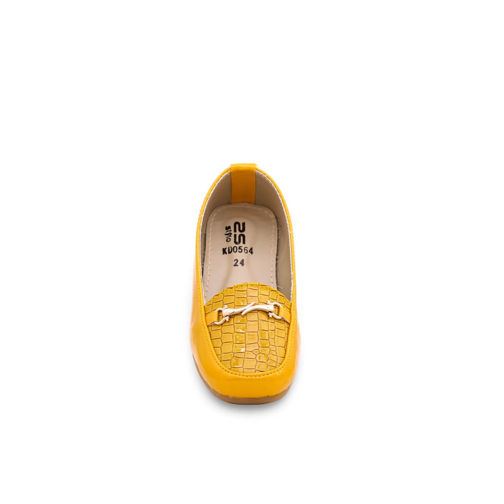 Girls Mustard Formal Moccasin KD0564