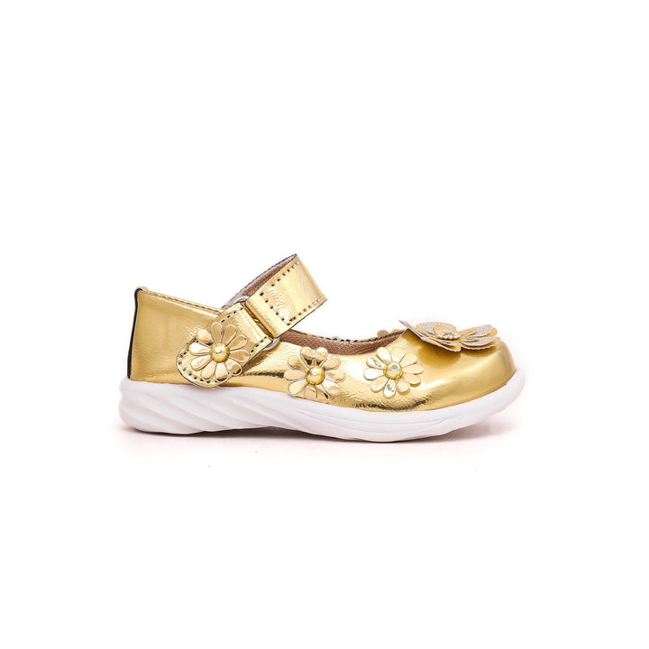 Girls Golden Casual Pumps KD0576