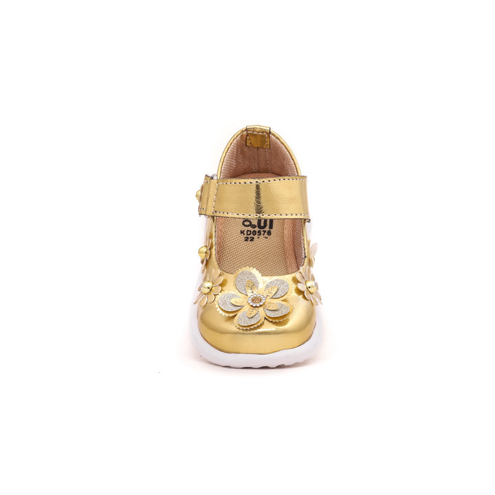 Girls Golden Casual Pumps KD0576