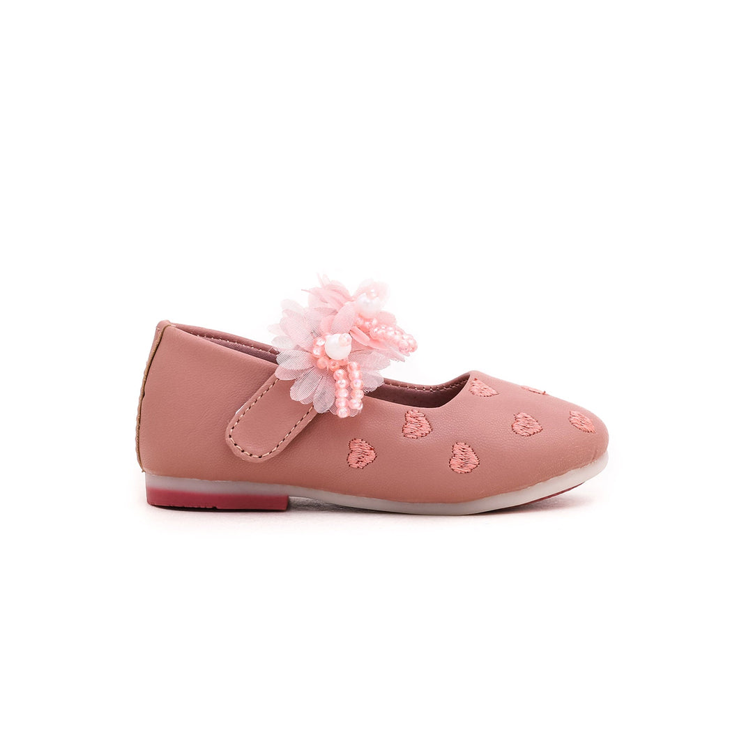 Girls Pink Formal Pumps KD0607