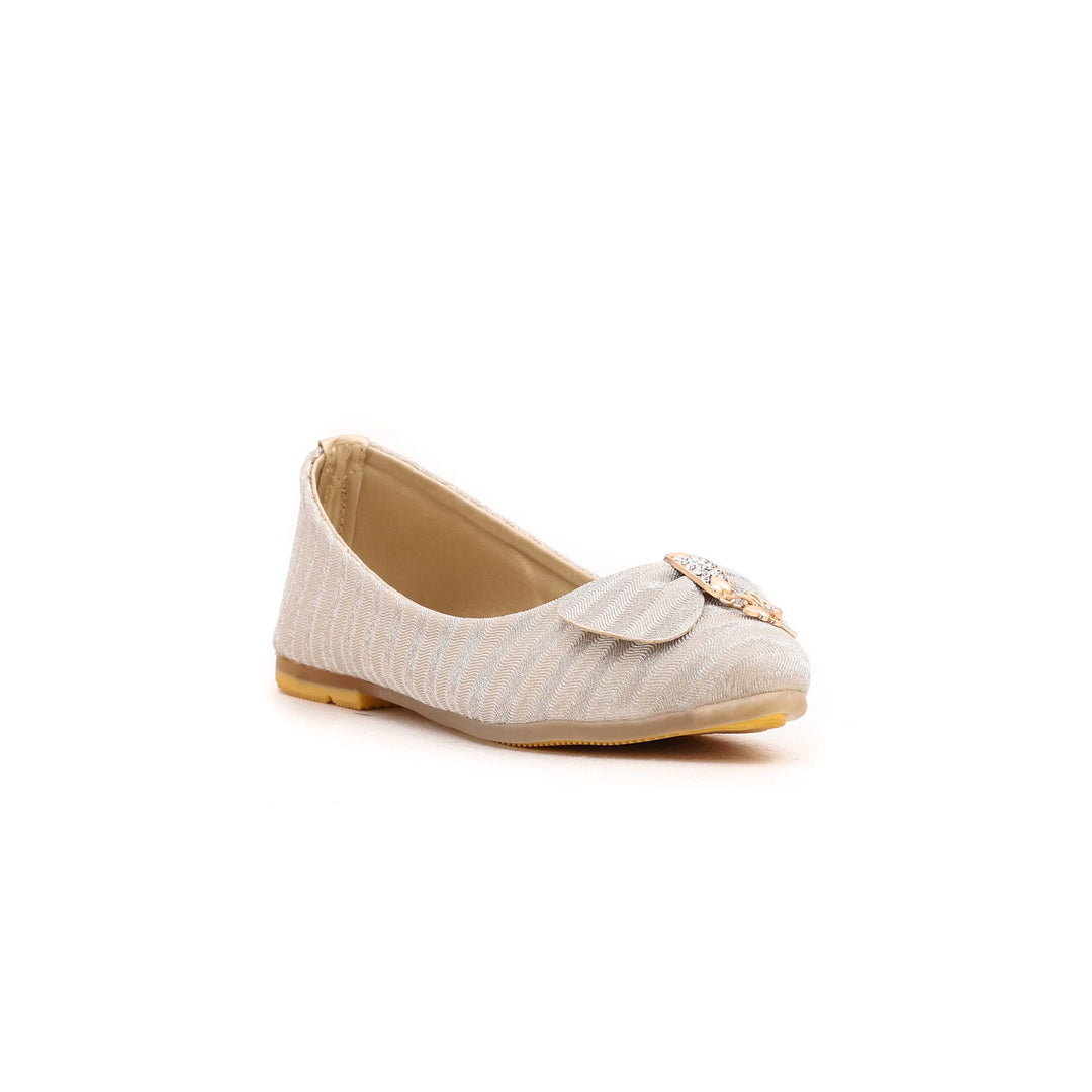 Girls Golden Fancy Pumps KD0612