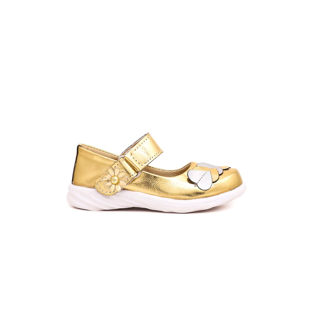 Girls Golden Casual Pumps KD0630