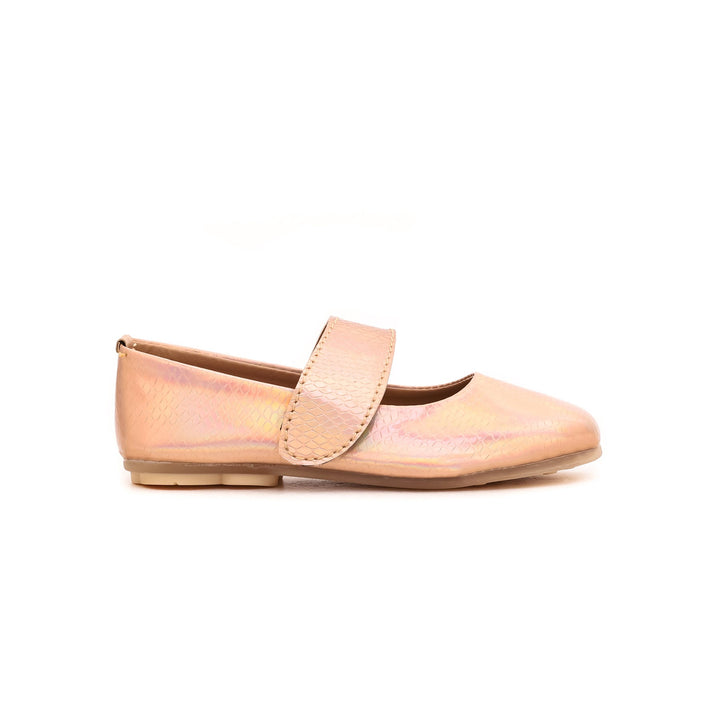 Girls Golden Casual Pumps KD0667