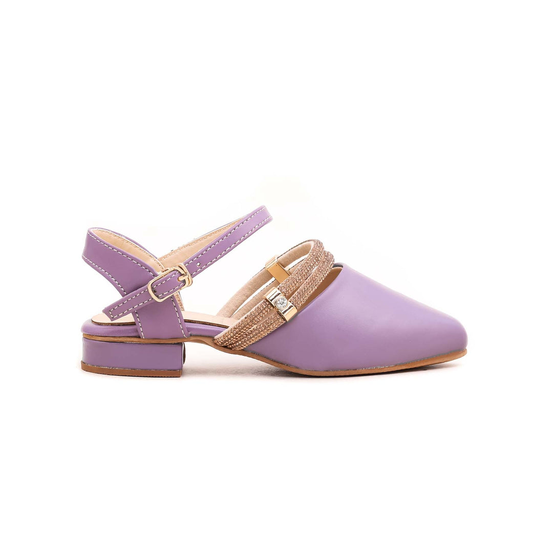 Girls Purple Fancy Pumps KD0682