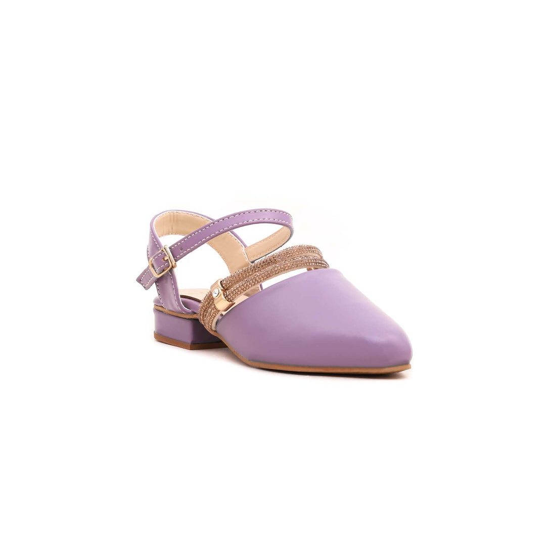 Girls Purple Fancy Pumps KD0682