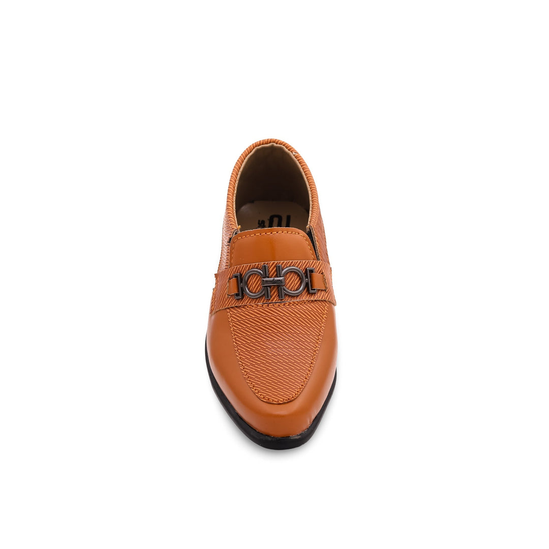 Boys Brown Formal Shoe KD0696