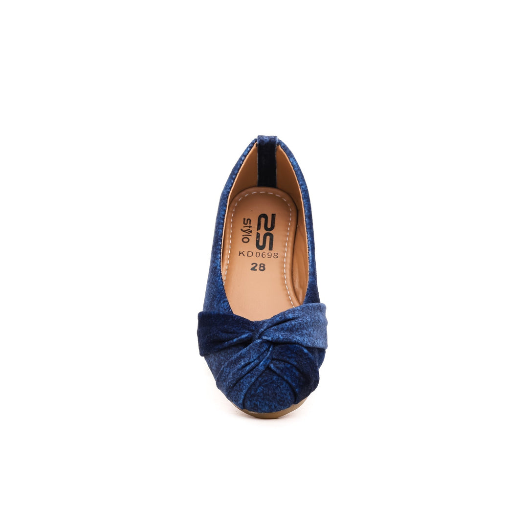 Girls Navy Casual Pumps KD0698