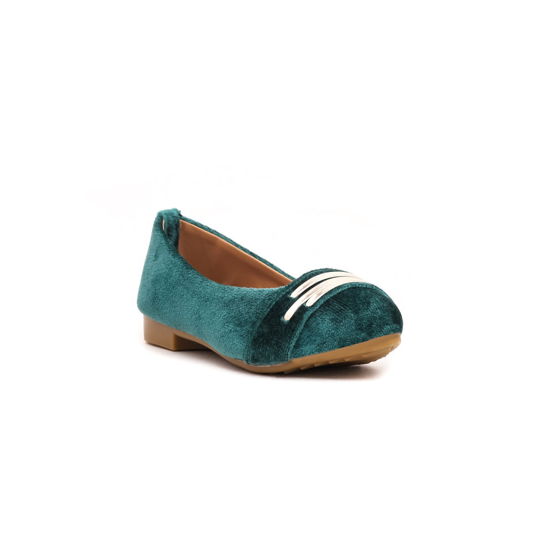 Girls Green Casual Pumps KD0701