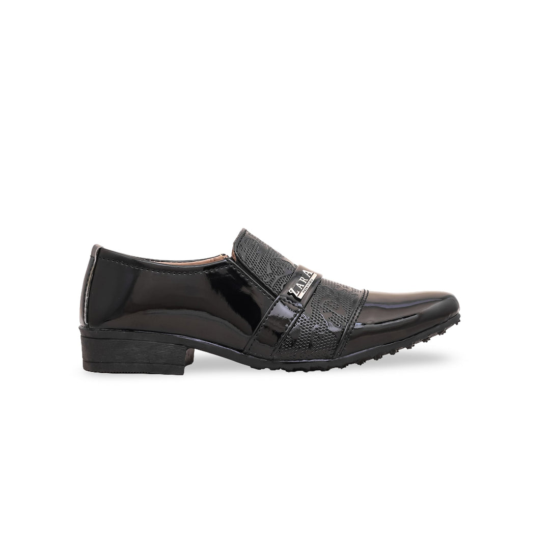 Boys Black Formal Shoe KD0708