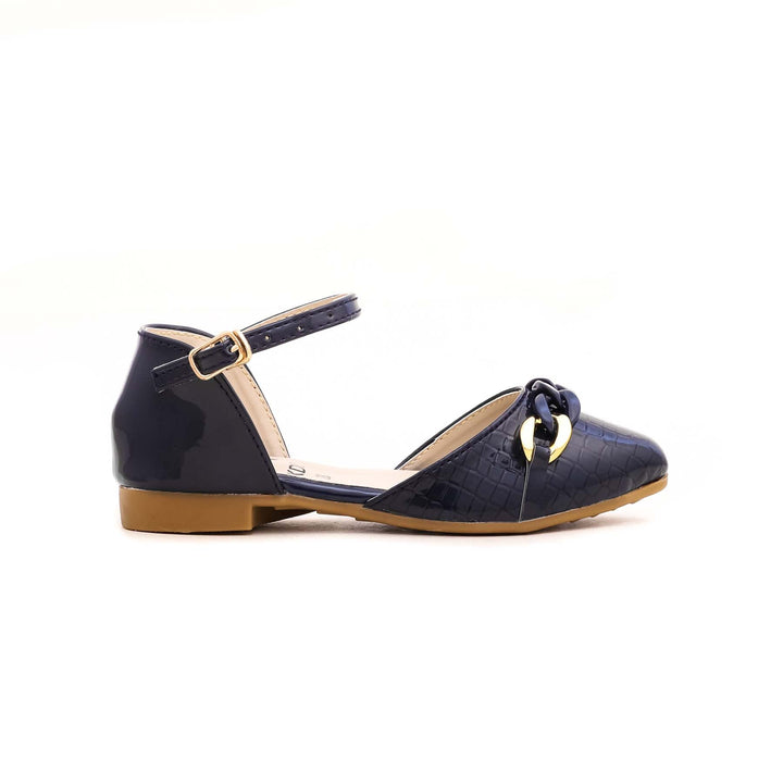 Girls Navy Formal Pumps KD0711