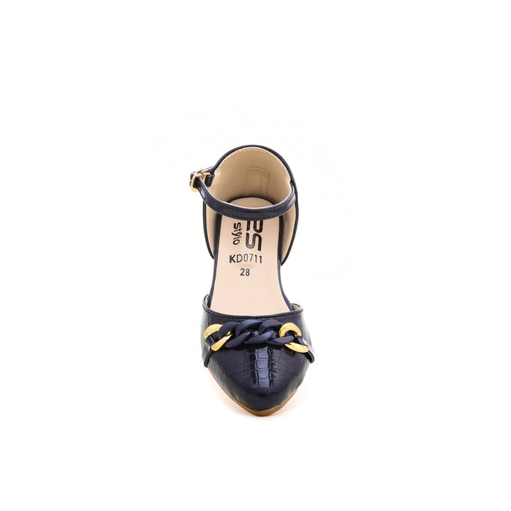 Girls Navy Formal Pumps KD0711