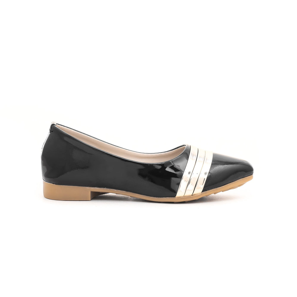 Girls Black Casual Pumps KD0713