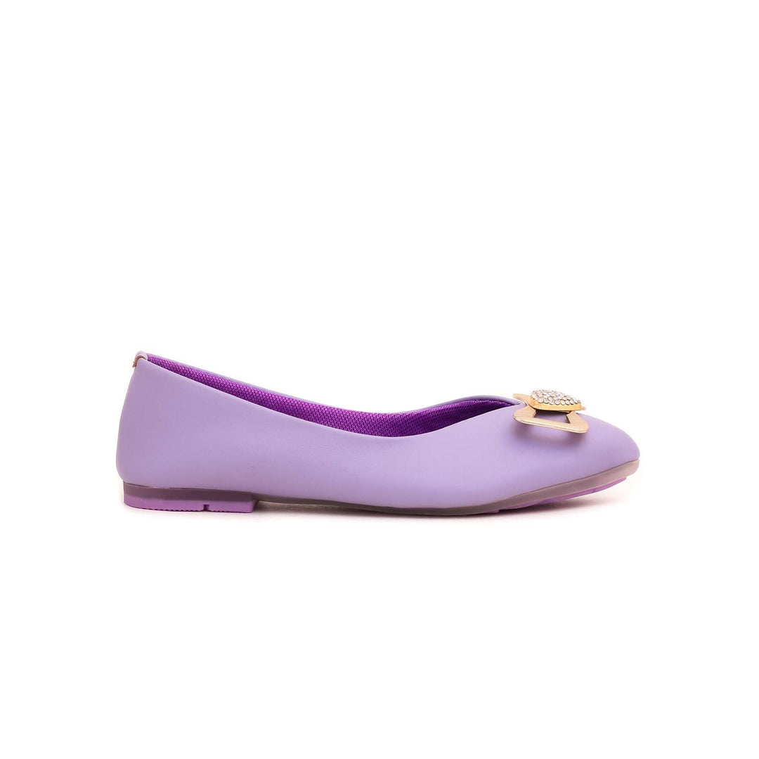 Girls Purple Formal Pumps KD0725