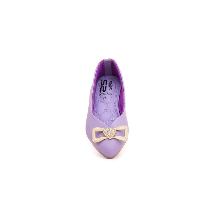 Girls Purple Formal Pumps KD0725