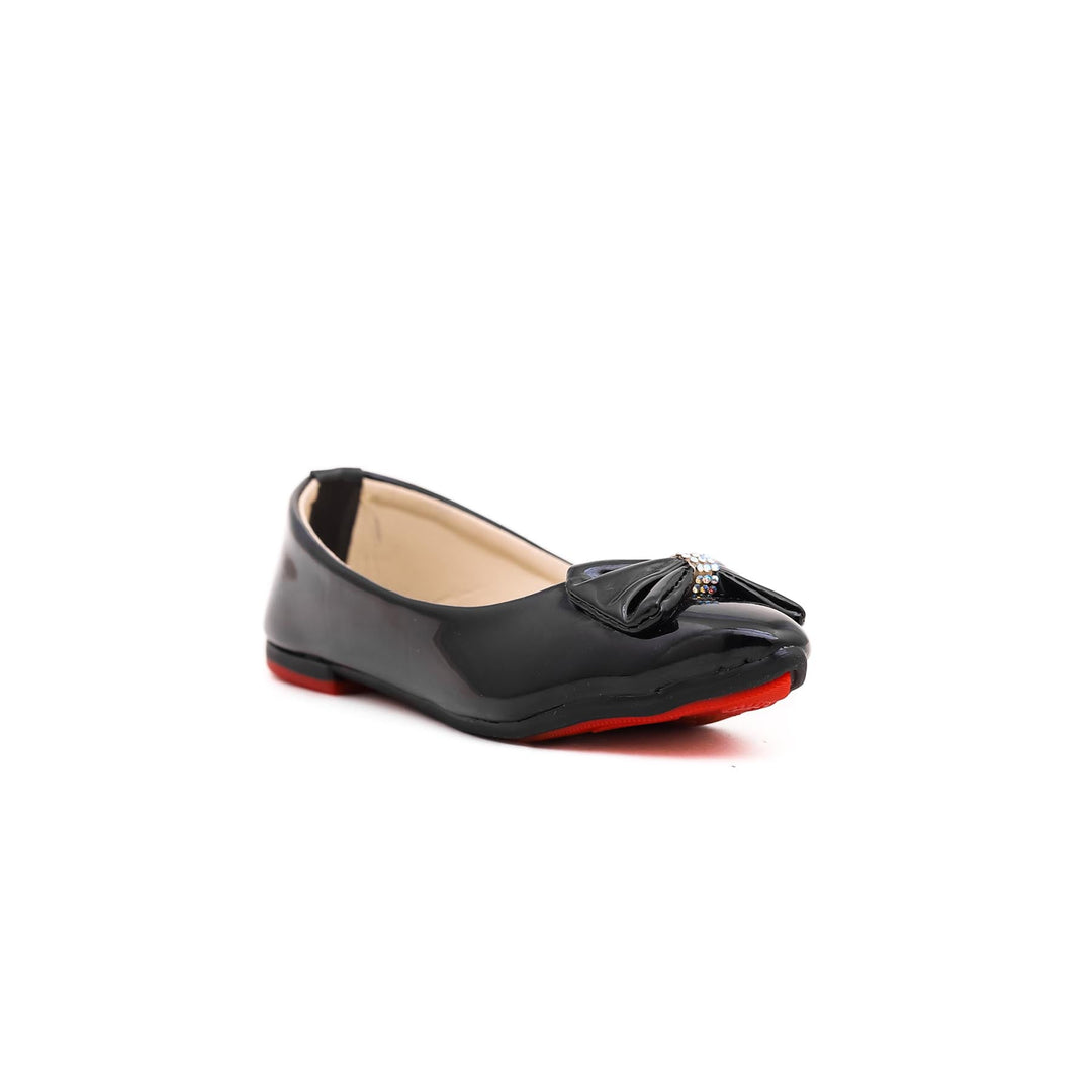 Girls Black Casual Pumps KD0739