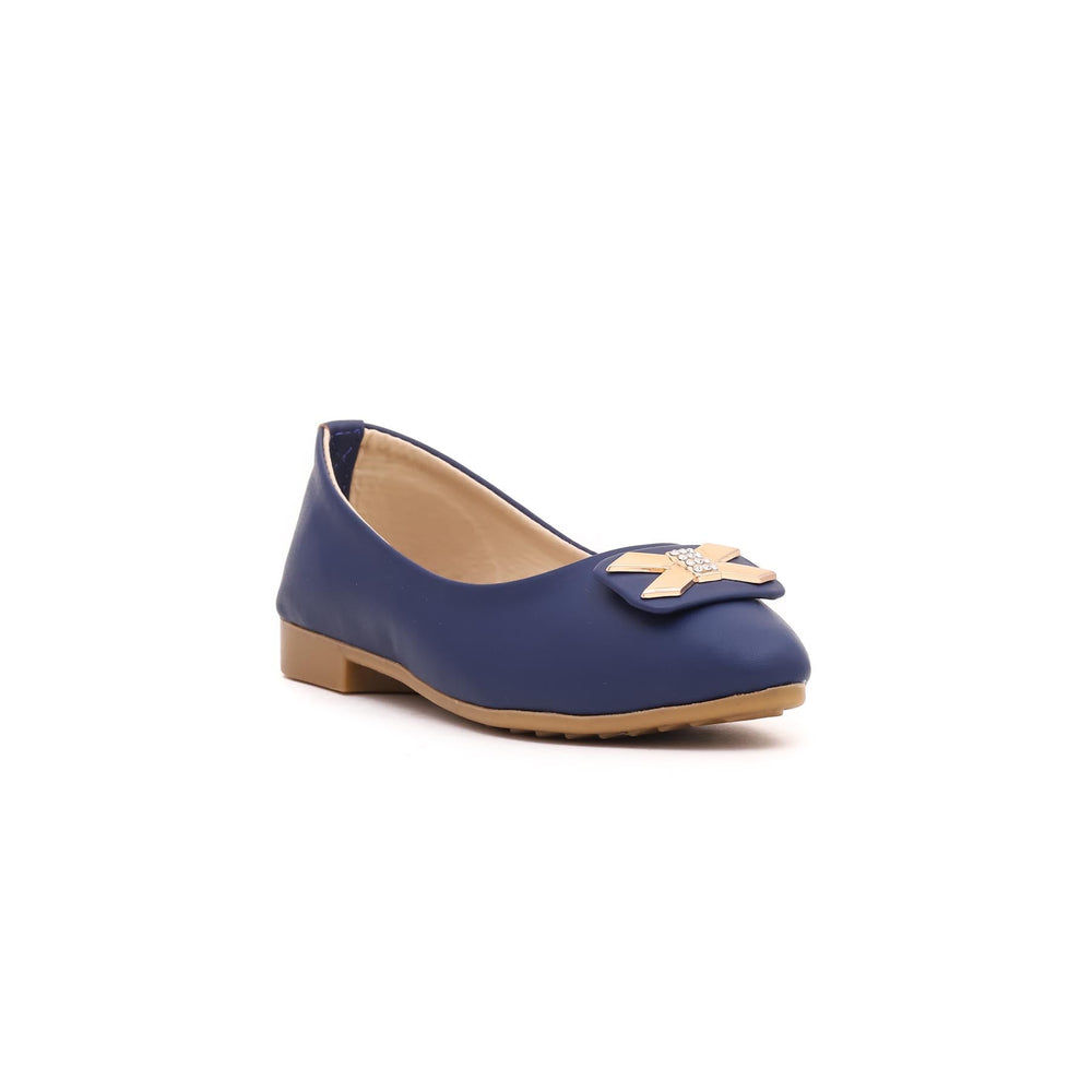 Girls Navy Formal Pumps KD0742