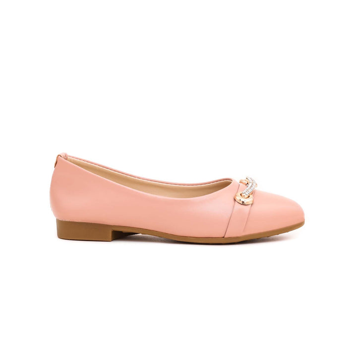 Girls Pink Formal Pumps KD0743