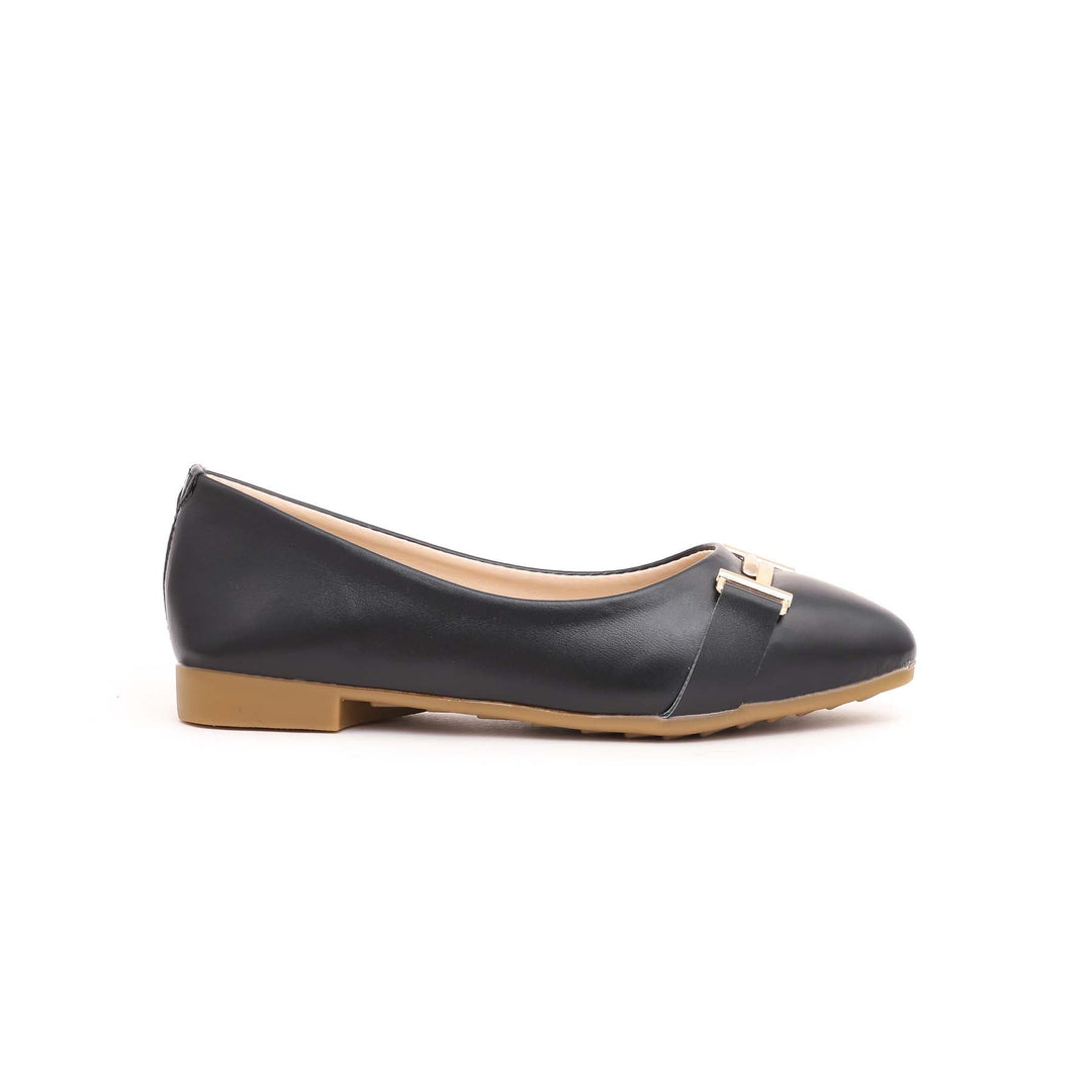 Girls Black Casual Pumps KD0745