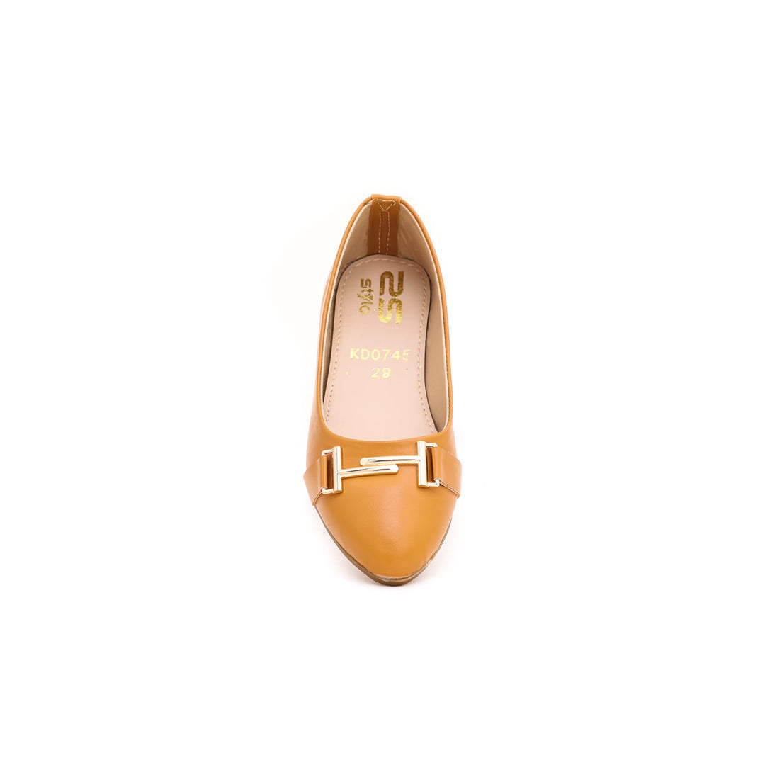 Girls Mustard Casual Pumps KD0745