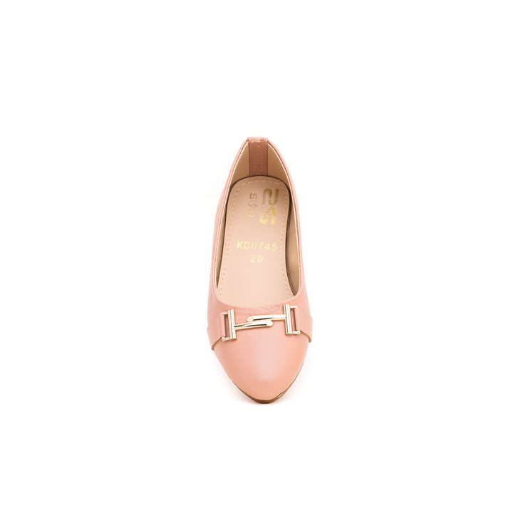 Girls Pink Casual Pumps KD0745