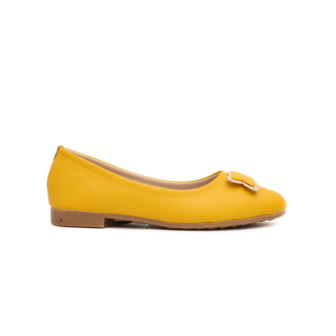 Girls Yellow Formal Pumps KD0746