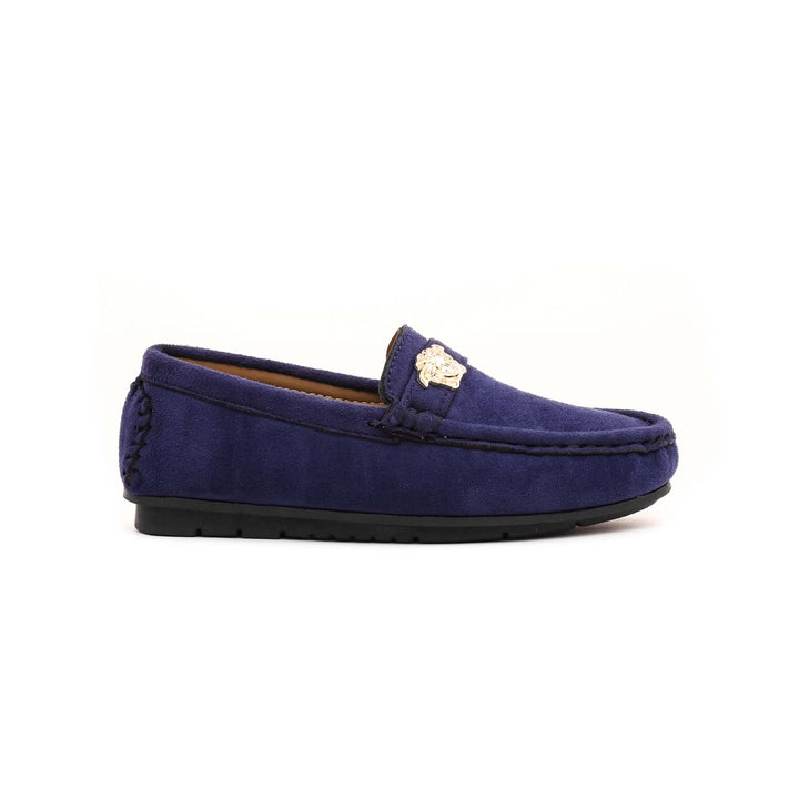 Boys Navy Formal Moccasin KD0759