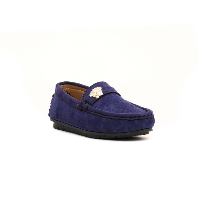 Boys Navy Formal Moccasin KD0759