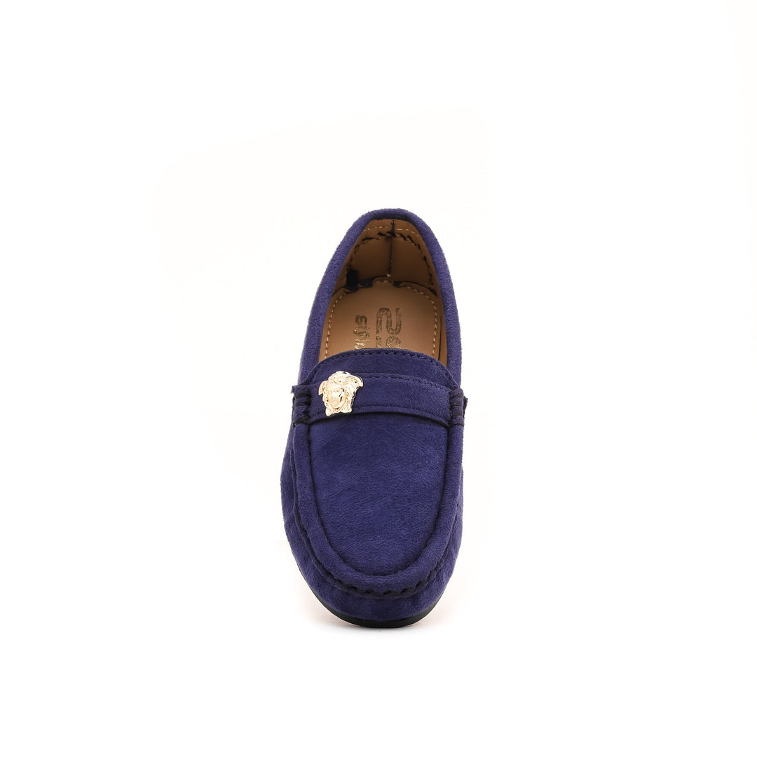 Boys Navy Formal Moccasin KD0759