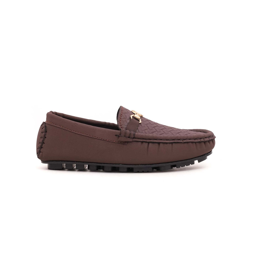 Boys Coffee Formal Moccasin KD0762