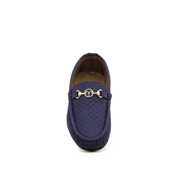 Boys Navy Formal Moccasin KD0762