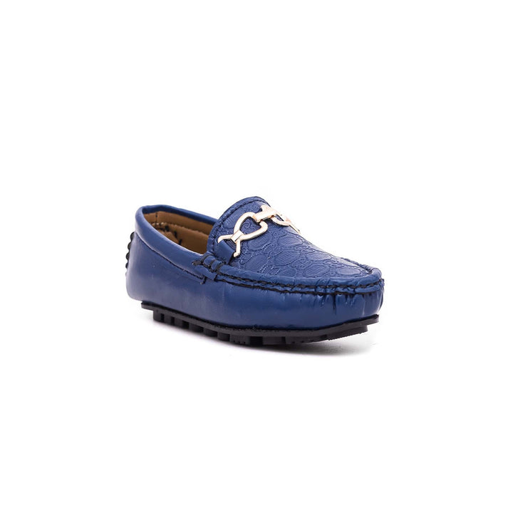 Boys Navy Formal Moccasin KD0763