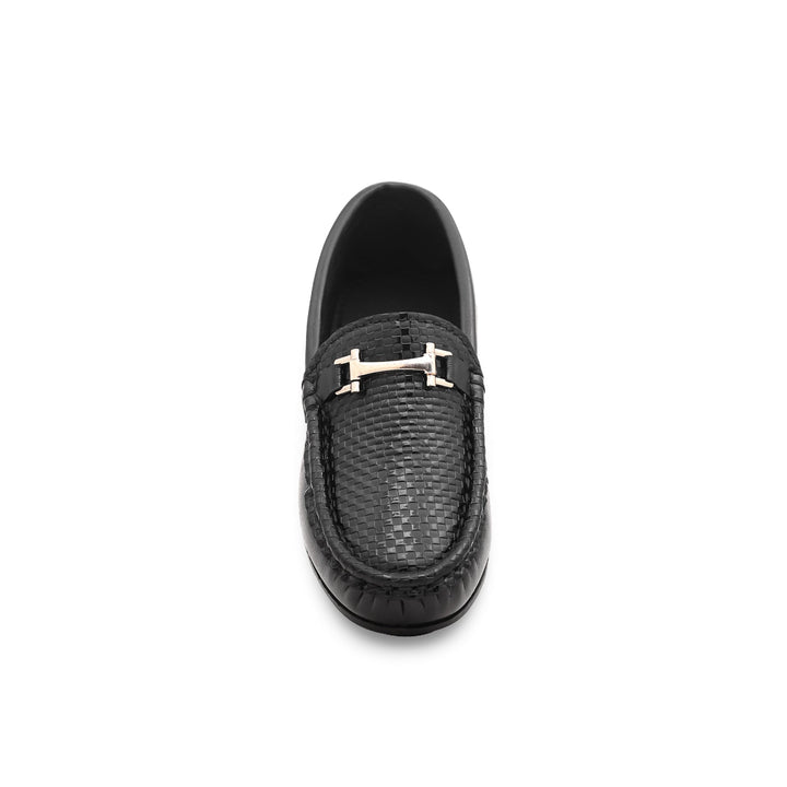 Boys Black Formal Moccasin KD0767