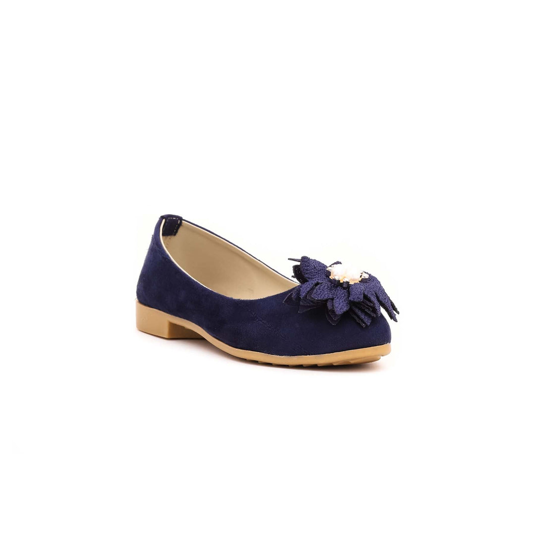 Girls Navy Casual Pumps KD0769