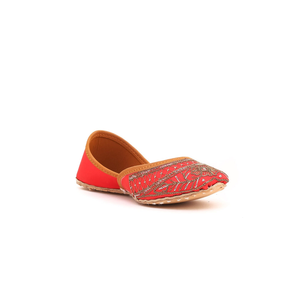 Girls Red Fancy Khusa KD0779