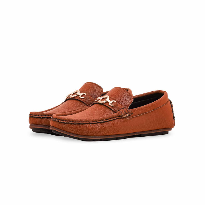 Boys Rust Formal Moccasin KD0831