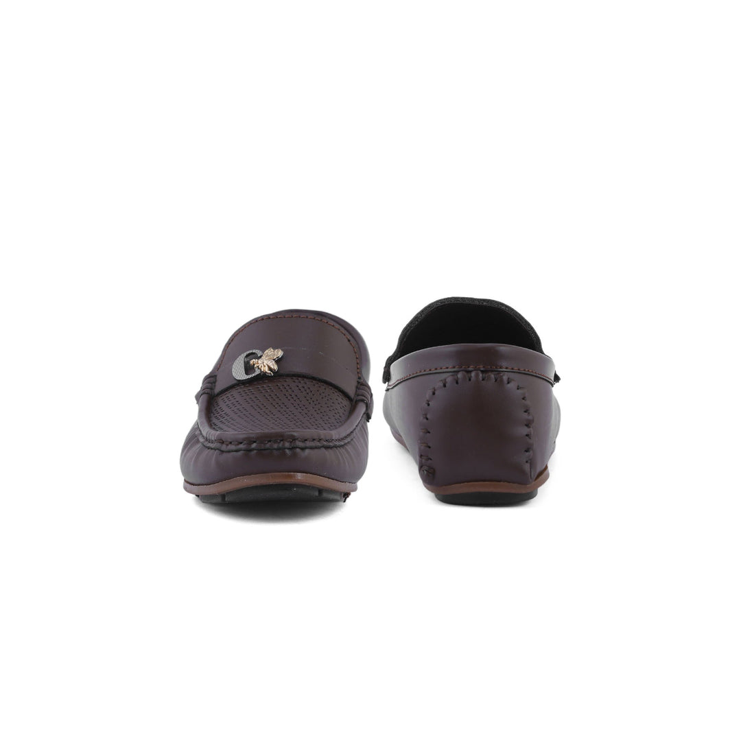 Boys Coffee Formal Moccasin KD0835