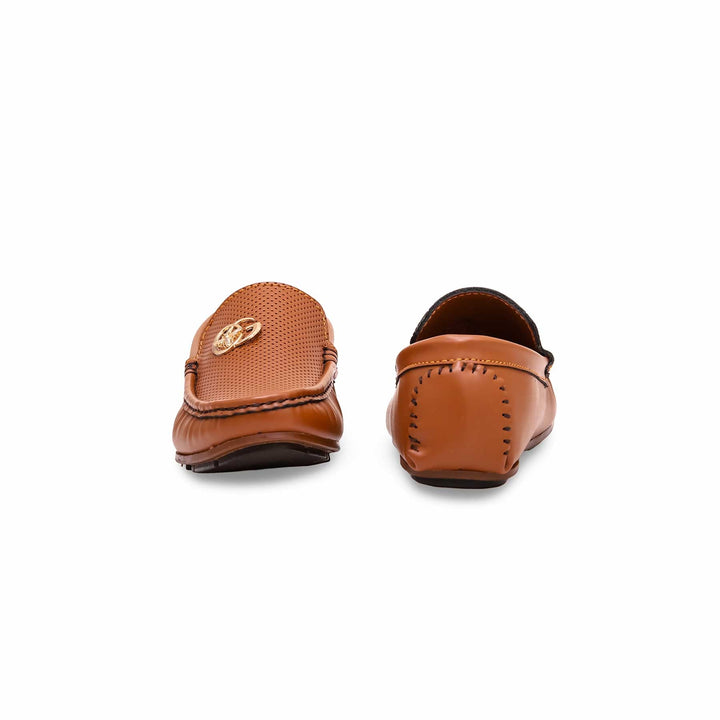 Boys Brown Formal Moccasin KD0836