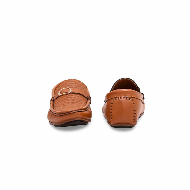 Boys Brown Formal Moccasin KD0839