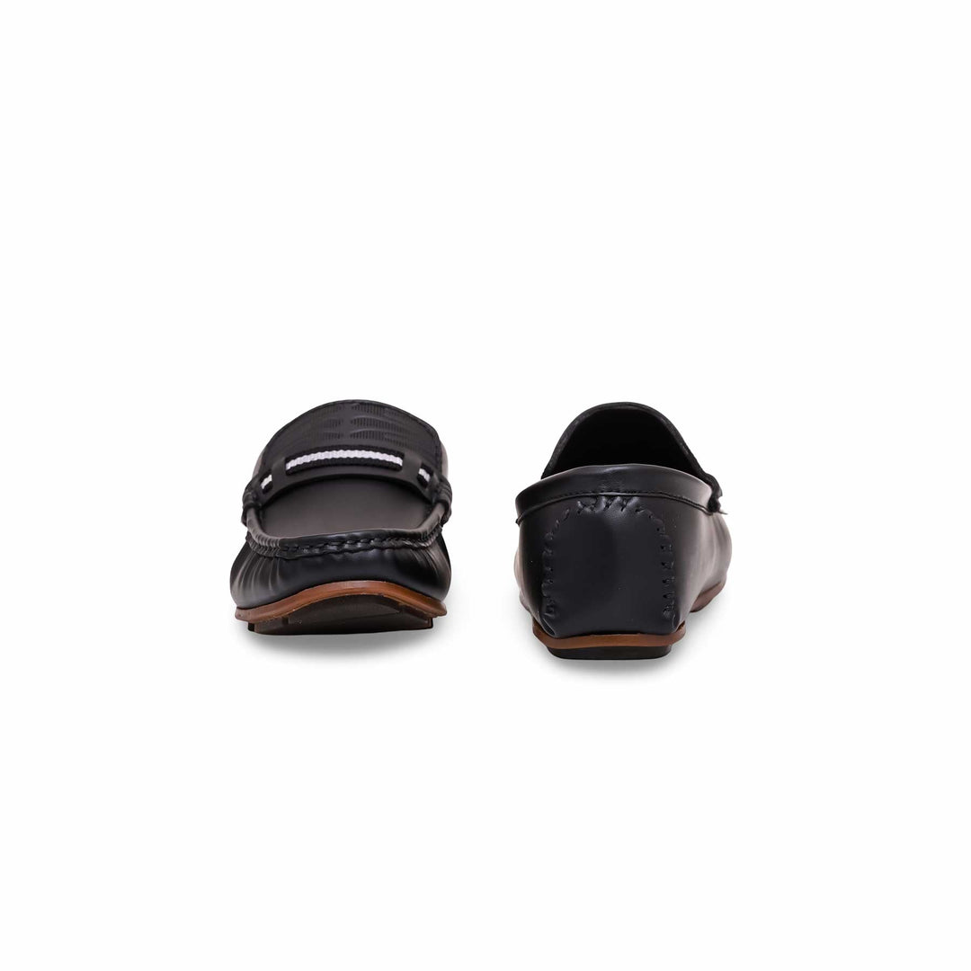 Boys Black Formal Moccasin KD0841