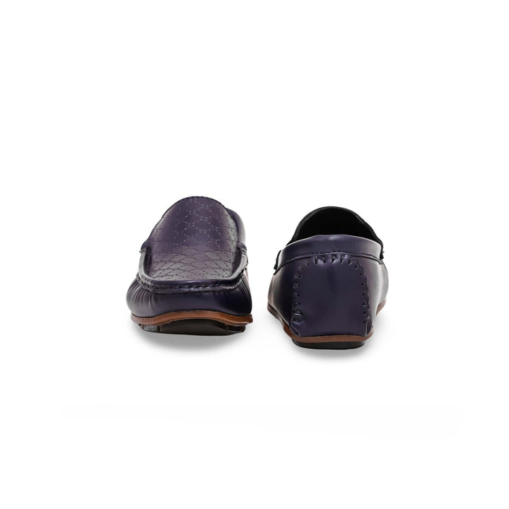 Boys Navy Formal Moccasin KD0842