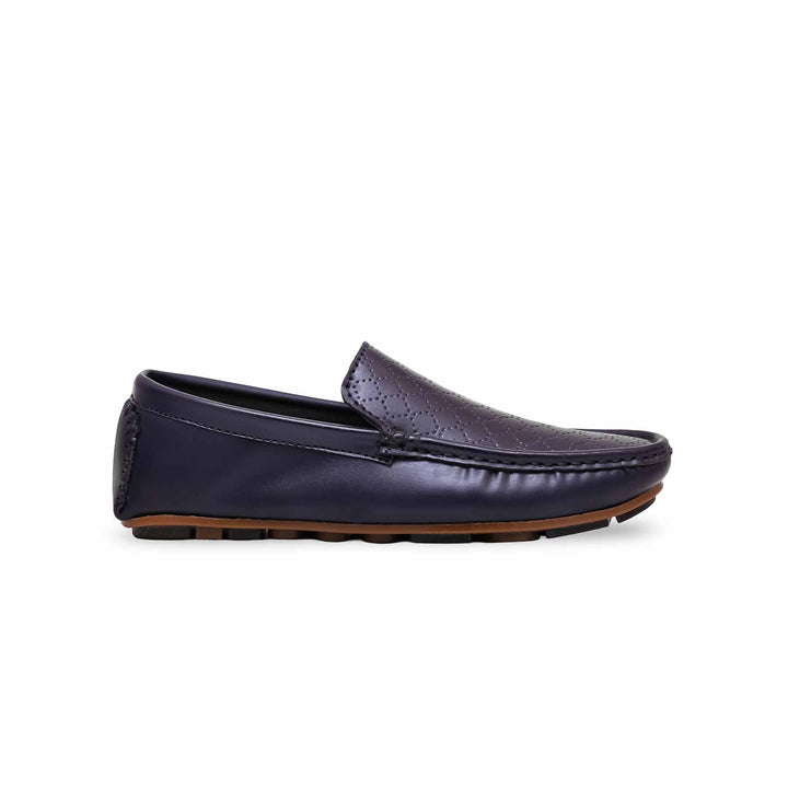 Boys Navy Formal Moccasin KD0842