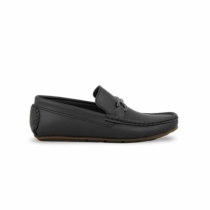 Boys Black Formal Moccasin KD0848
