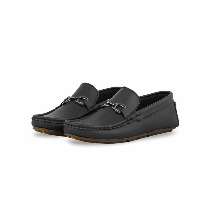Boys Black Formal Moccasin KD0848