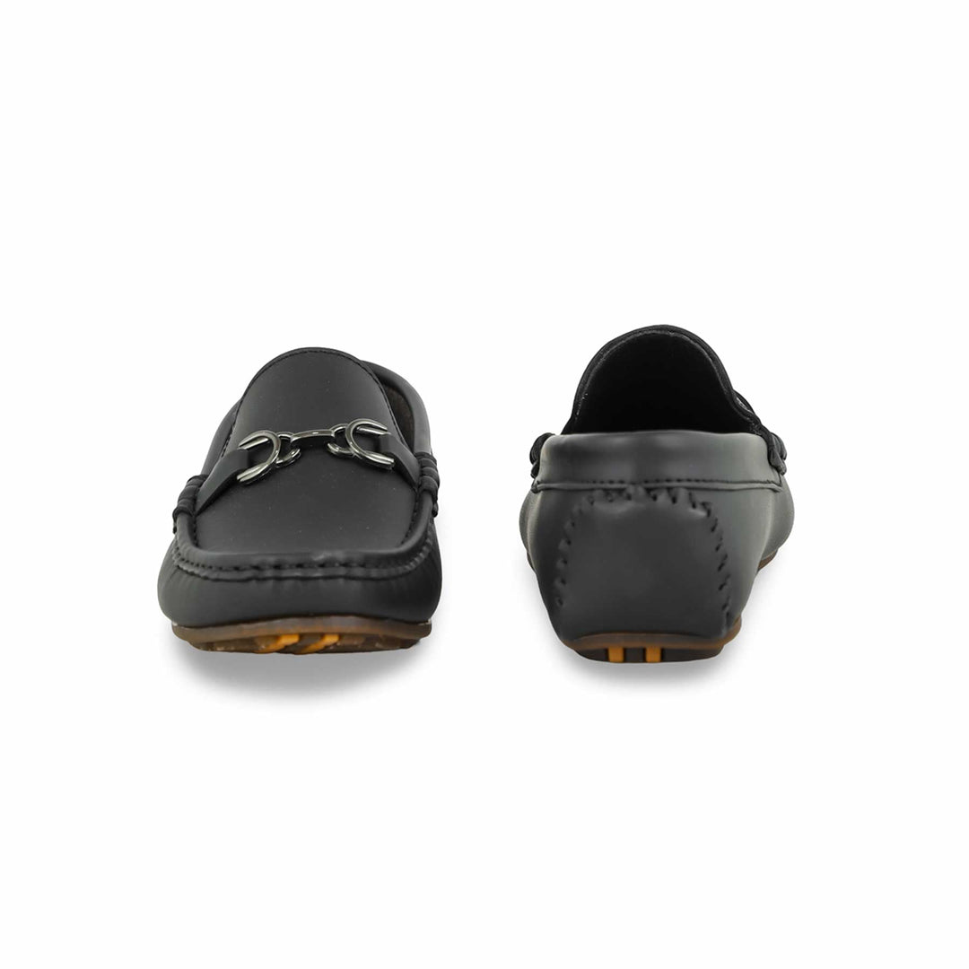 Boys Black Formal Moccasin KD0848