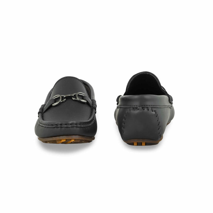 Boys Black Formal Moccasin KD0848